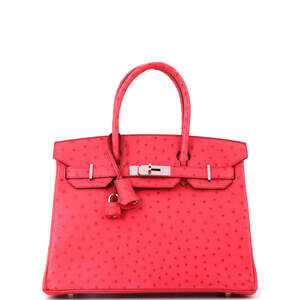 Hermes Birkin 30 Pink Ostrich with Palladium Hardware